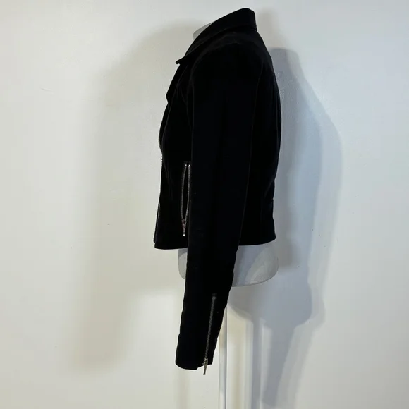 Encircled Black Unmoto Jacket Blazer Women’s Size XS Organic Cotton Zippers - Picture 5 of 15